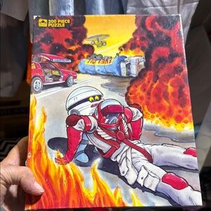 Red and White Space Adventure Puzzle Game